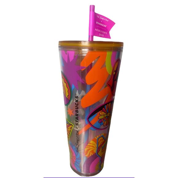 Starbucks Pride Tim Singleton Designed 24oz Venti Tumbler. NWT - Picture 2 of 4